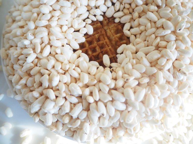 Poffa vafler - vafler med puffet ris | vaffeloppskrift Idéfull - Tove ...