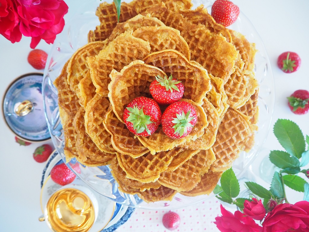 Gulrot- og speltvafler