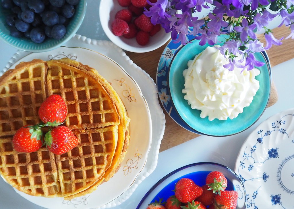 Gulrotkakevaffel - Tove Holter