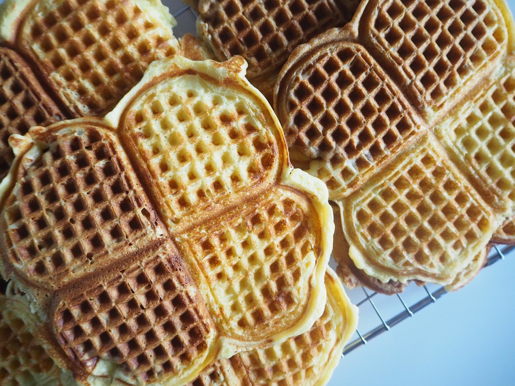 Vafler med smak av ostekake