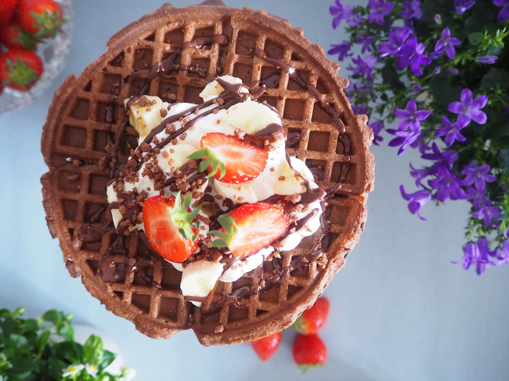 Sjokoladevaffelkake - sjokoladekake i vaffeljernet - Tove Holter